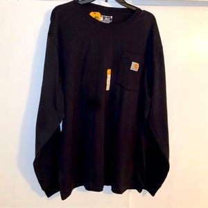 NWT Black Men’s Carhartt Loose Fit Long Sleeve Shirt